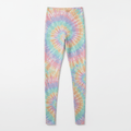 TITAN Women's High-Waist Leggings — Pastel Tie-Dye dreamy swirl design