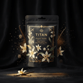 TITAN Organic High-Protein Chia Pudding Mix Vanilla — ultra-premium luxury editorial product shot