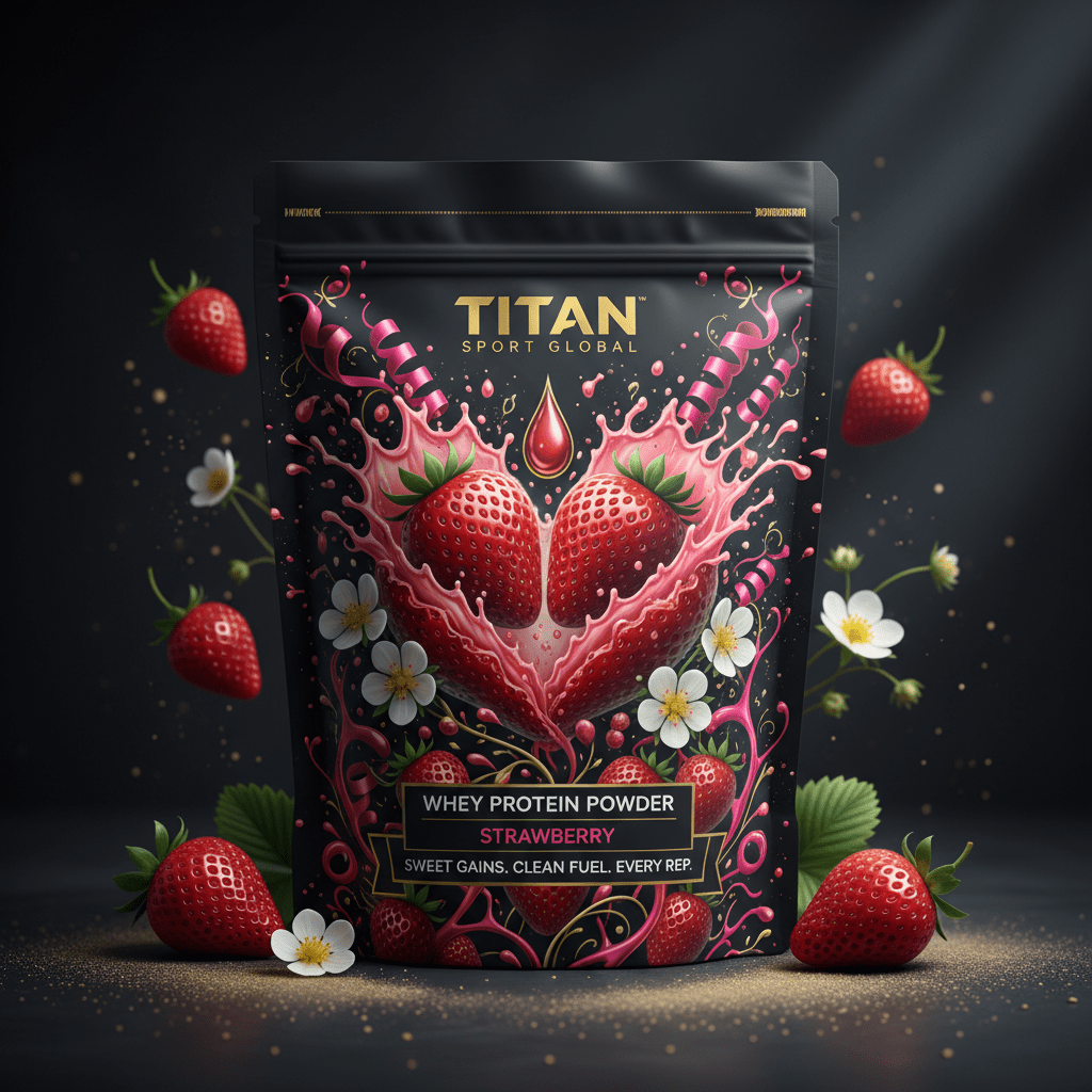 TITAN Whey Protein Powder - Strawberry