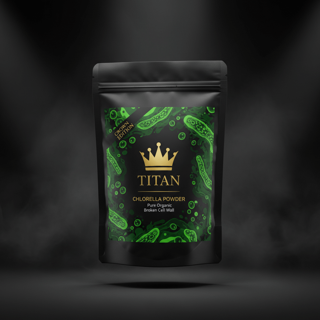 TITAN Chlorella Powder — Pure Organic Broken Cell Wall Algae Superfood