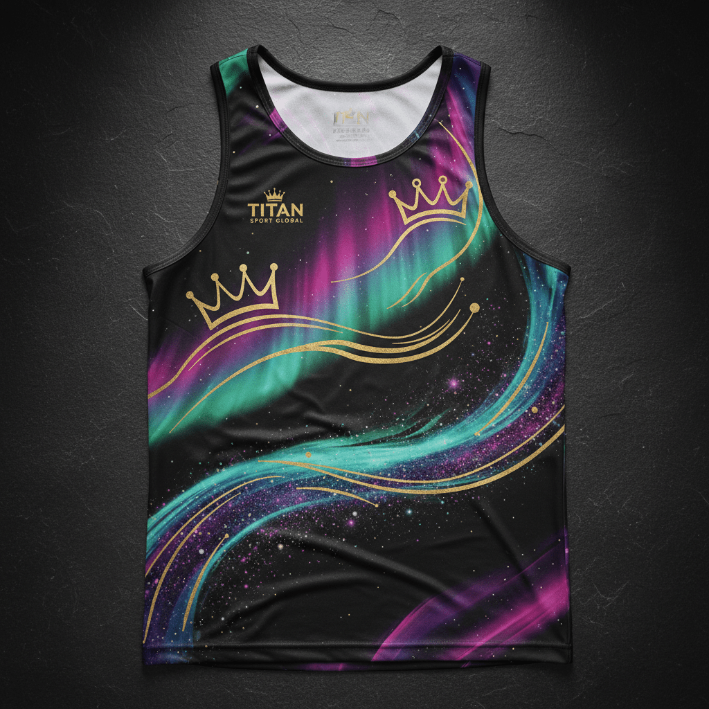 TITAN Men's Aurora Crown Tank Top flat lay