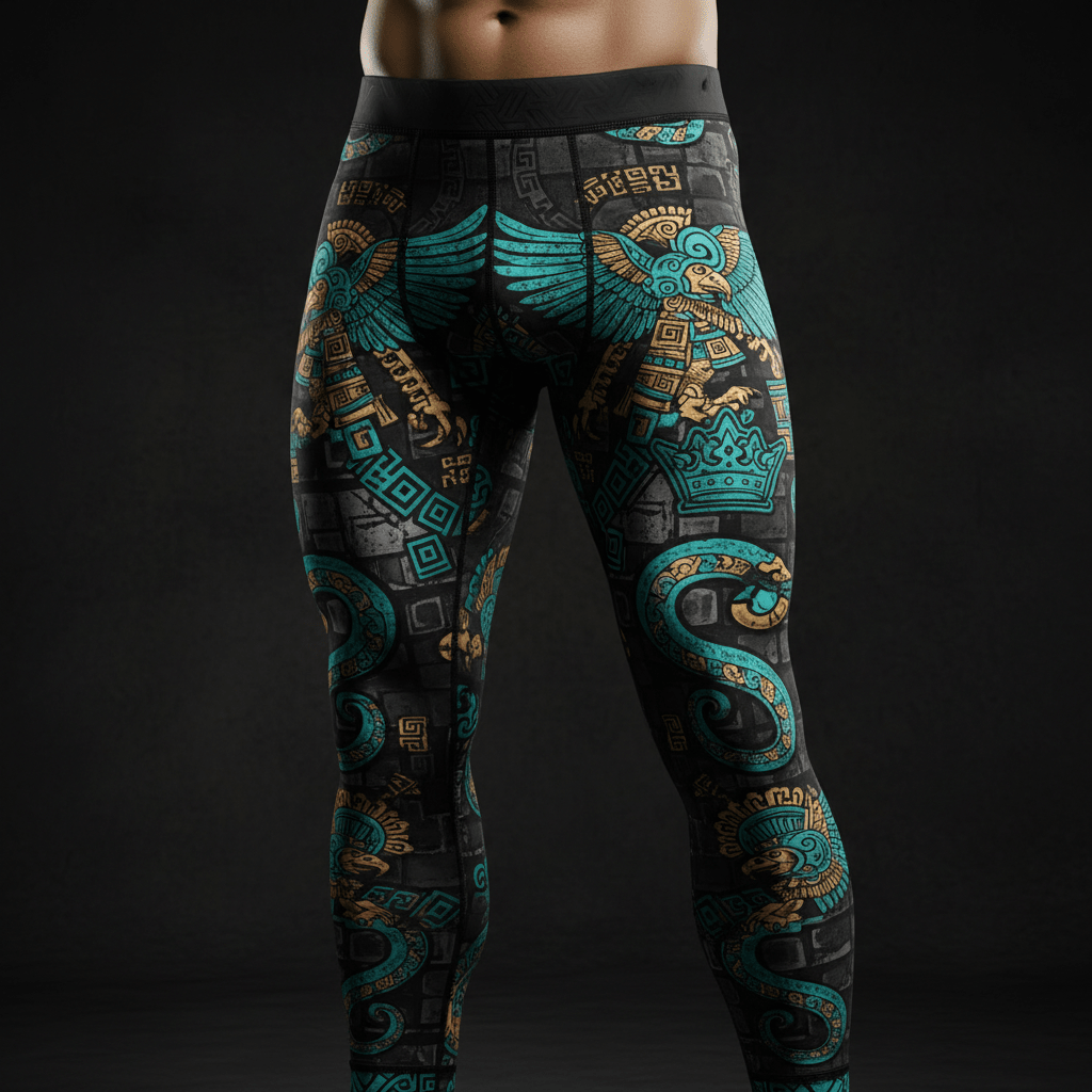 TITAN Aztec Eagle Knight Compression Tights — Warrior Edition