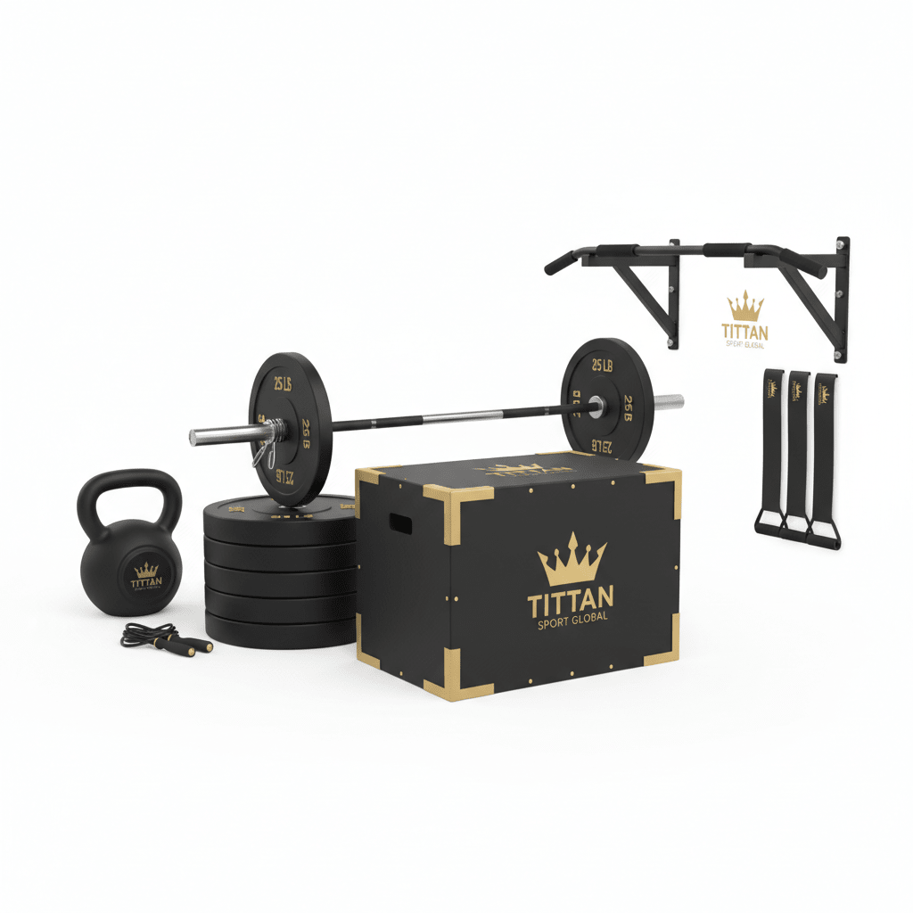 TITAN CrossFit-Style Functional Fitness Home Gym Kit — Crown Edition