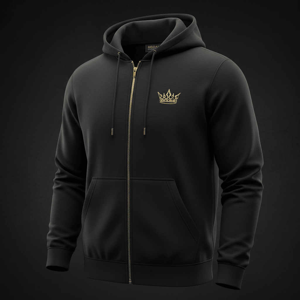 TITAN Crown Zip-Up Midnight Black