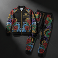 TITAN Crown Edition Plus-Size Tracksuit - Black & Gold
