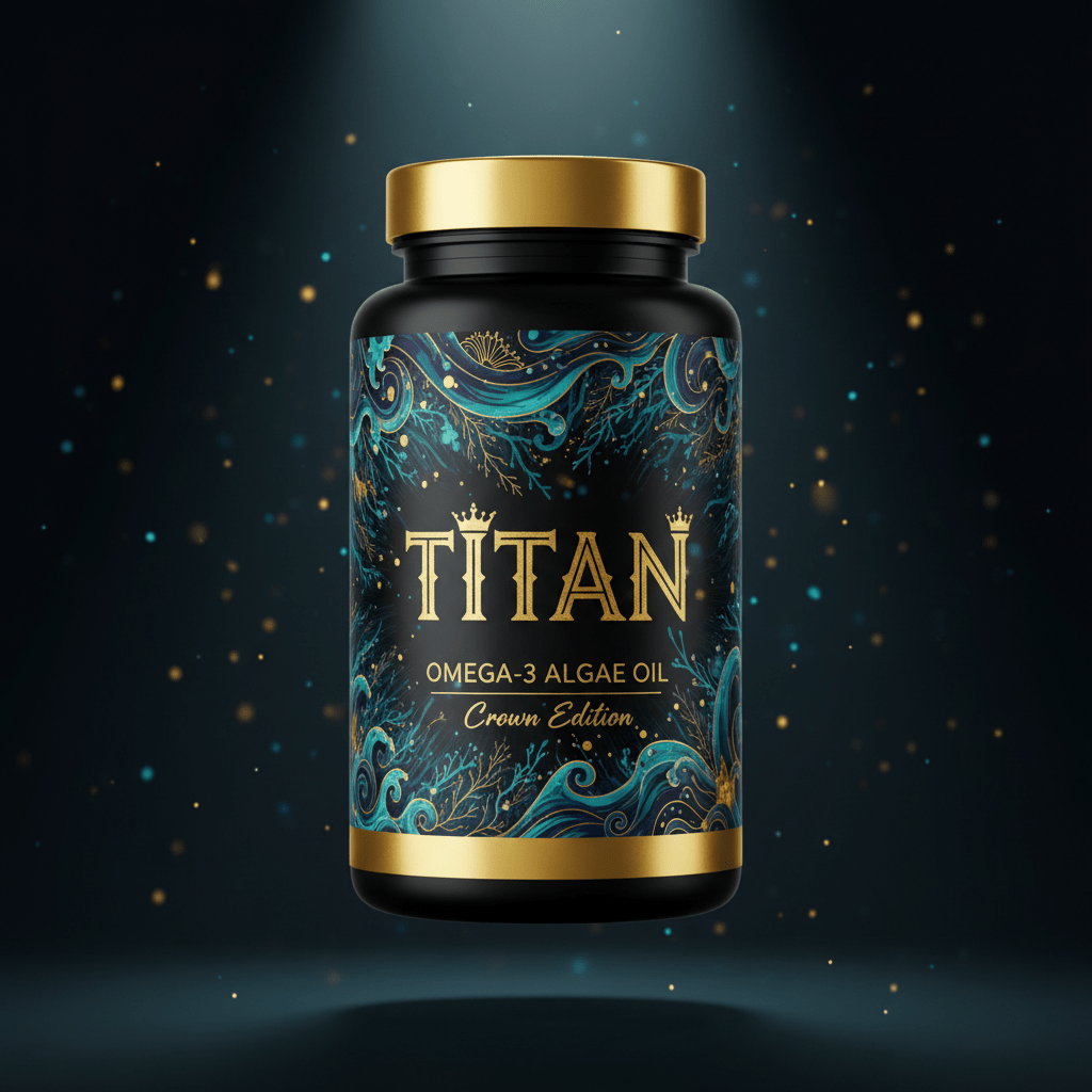 TITAN Omega-3 Algae Oil - Ultra-Concentrated Vegan EPA/DHA