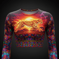 TITAN Women’s Neon Cheetah Wildfire Long Sleeve Crop — Savanna Edition