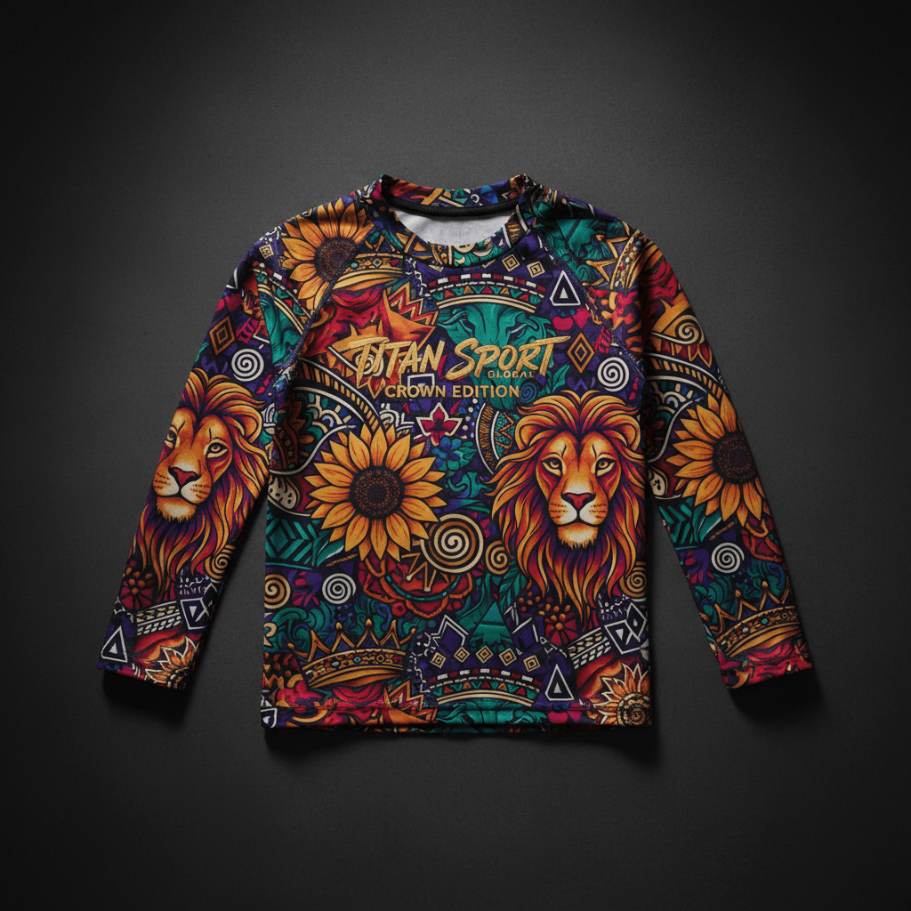 TITAN Crown Edition Girls Lioness Long Sleeve Athletic Shirt