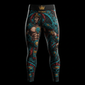 TITAN Aztec Obsidian Warrior Compression Tights Crown Edition