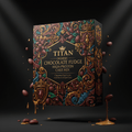 TITAN Organic High-Protein Cake Mix Chocolate Fudge — Crown Edition tattoo-style artwork