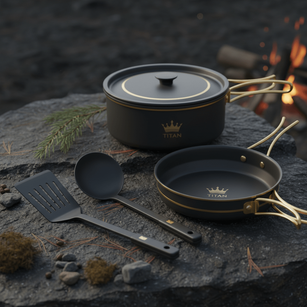 TITAN CampChef 10-Piece Cookware Set — Crown Edition