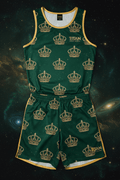 TITAN Men's Emerald King Crown Matching Set flat lay Royale SWAG Edition