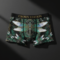 TITAN Women's Cozy Boxer Shorts Dragonfly Queen Crown Edition