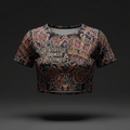 Women's Crop Top — Beautifully Broken & Restored — Crown Edition