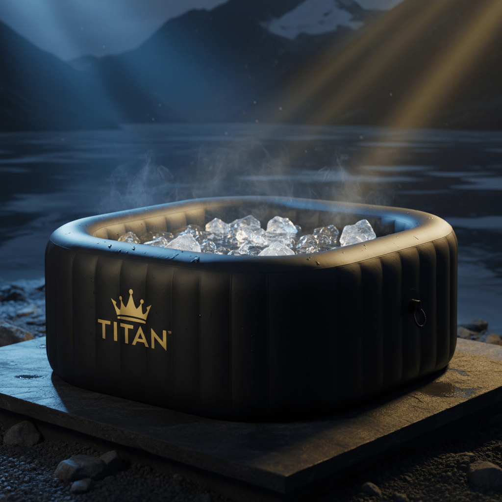 TITAN Cold Plunge Portable Ice Bath Tub Black & Gold