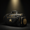 TITAN Pro Gym Duffel Bag 60L Black & Gold