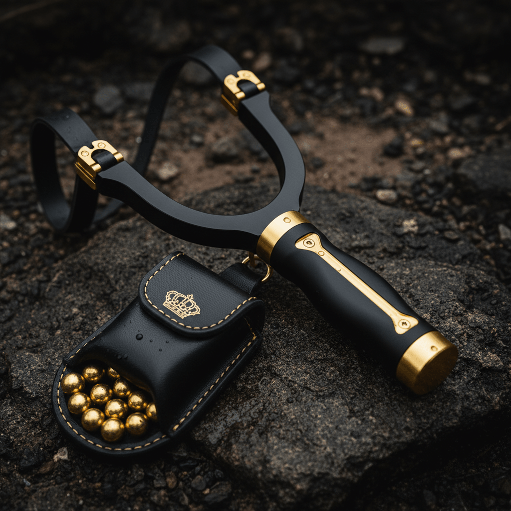TITAN HunterShot Pro Survival Slingshot — Crown Edition