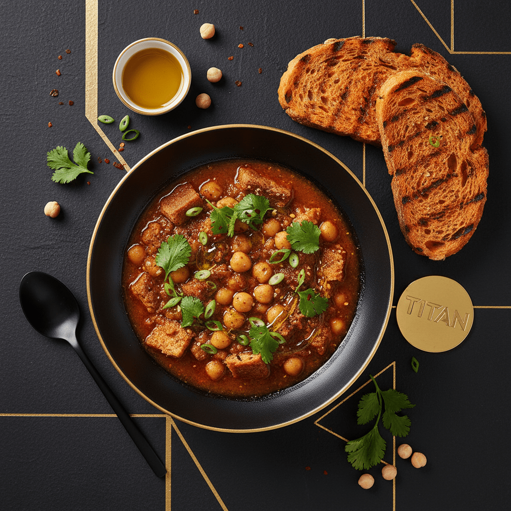 TITAN Tunisian Vegan Lablabi Chickpea Soup Breakfast Bowl