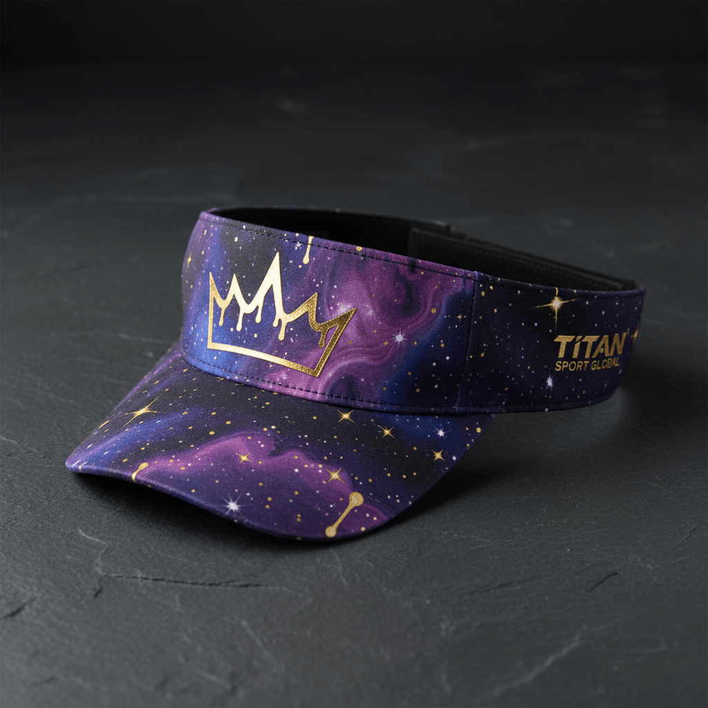 TITAN Galaxy Crown Athletic Visor flat lay