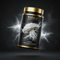 TITAN Organic Lion's Mane Mushroom Vegan Brain Health supplement bottle