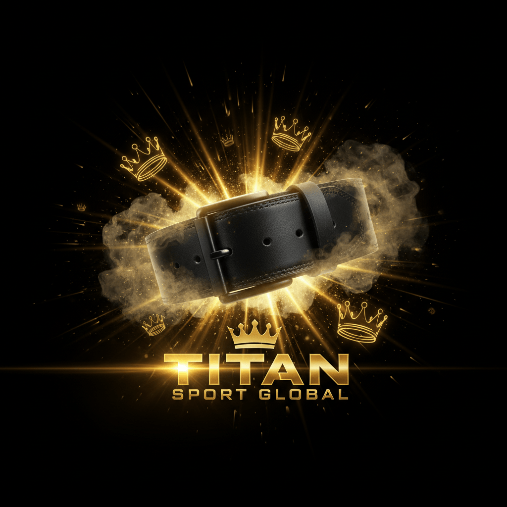 TITAN SPORT GLOBAL 4 inch leather weightlifting belt