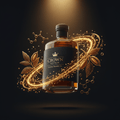 TITAN Toasted Sesame Oil Pure Crown Edition — engraving illustration style