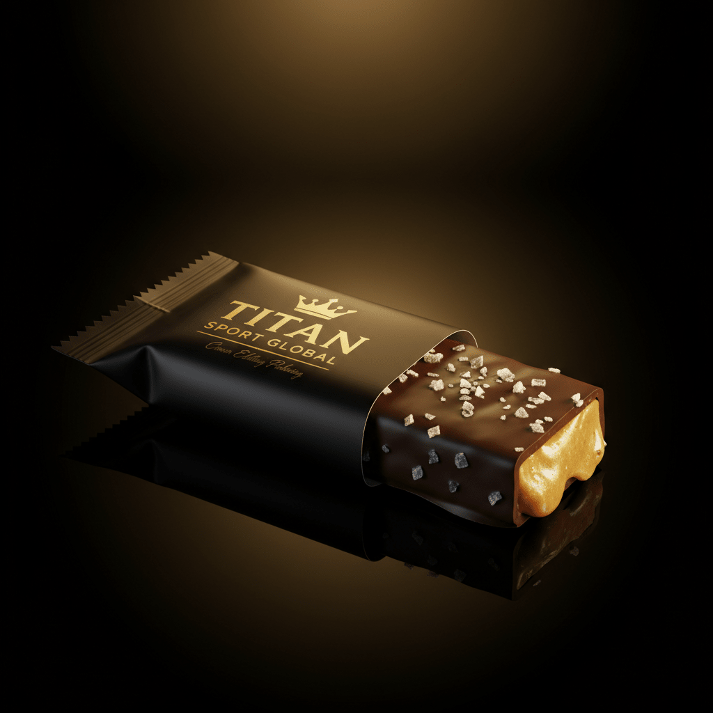 TITAN Crown Dark Chocolate Miso Caramel Protein Bar - Crown Edition