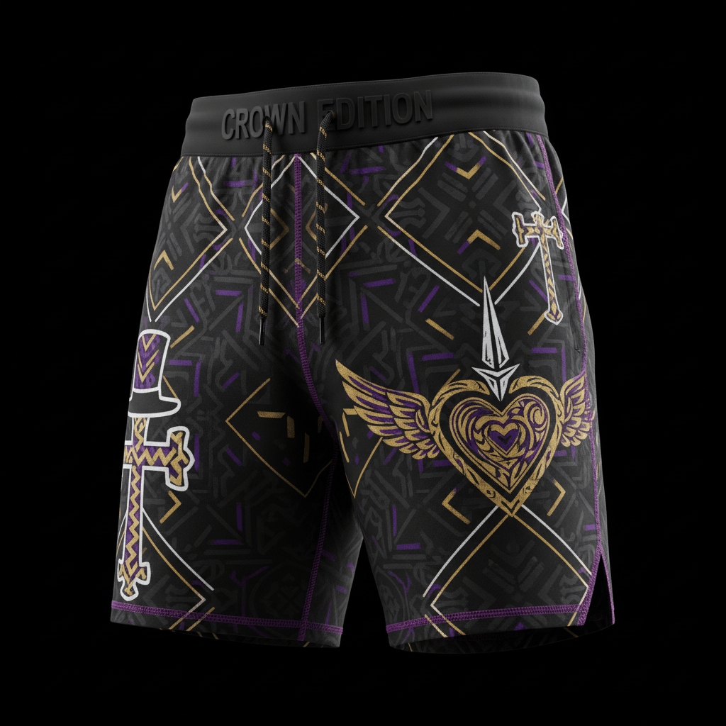 TITAN Haitian Vodou Vevè Training Shorts — Lwa Edition