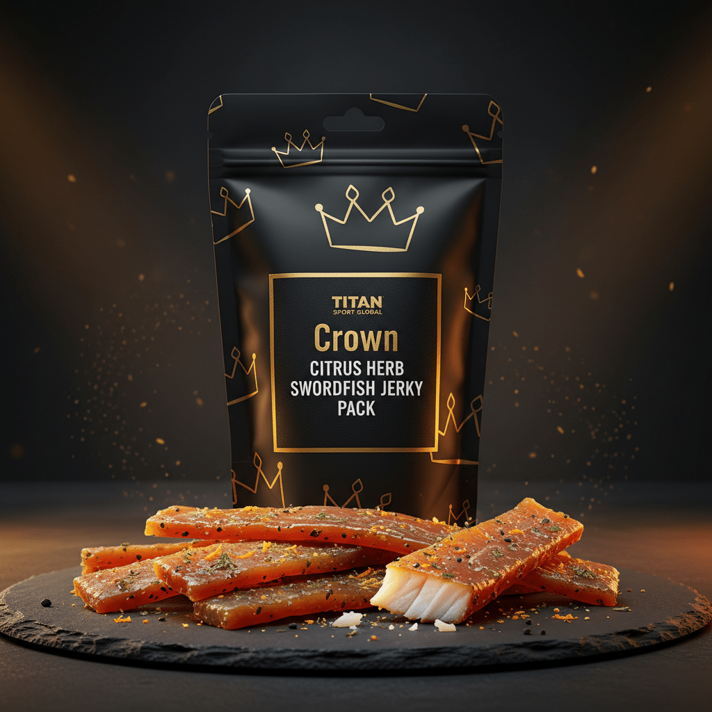 Crown Citrus Herb Swordfish Jerky Pack - TITAN SPORT GLOBAL