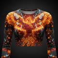 TITAN Women’s Phoenix Rose Inferno Long Sleeve Crop — Ember Edition