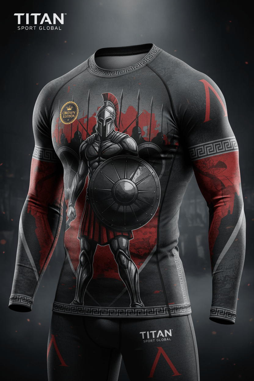 TITAN Men's Spartan Warrior Long Sleeve Thermopylae Edition