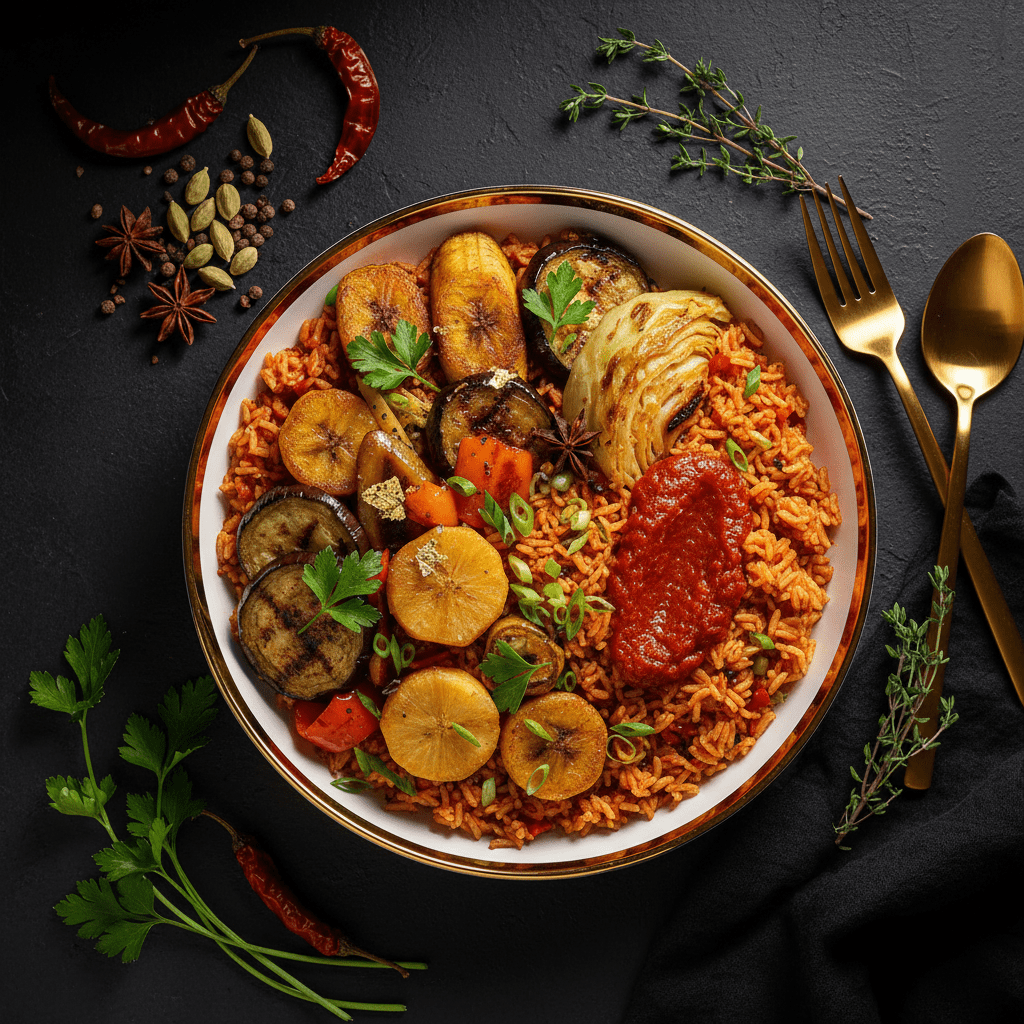 TITAN Senegalese Vegan Thieboudienne Rice Bowl Lunch