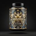 TITAN Vegan Mass Gainer — Vanilla 1000 Cal, Crown Edition tattoo-style artwork