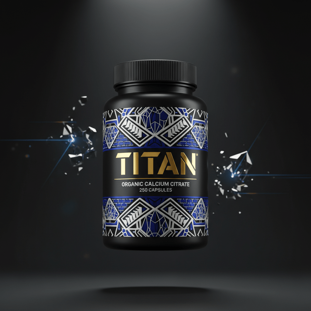 TITAN Organic Calcium Citrate - Bone Strength & Muscle Function