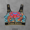 TITAN Plus Women's Lotus Koi Sports Bra — Inclusive Crown Edition