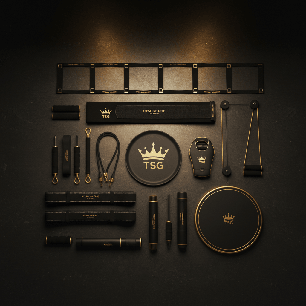 TITAN All-In-One Tennis Player's Home Gym Kit Crown Edition