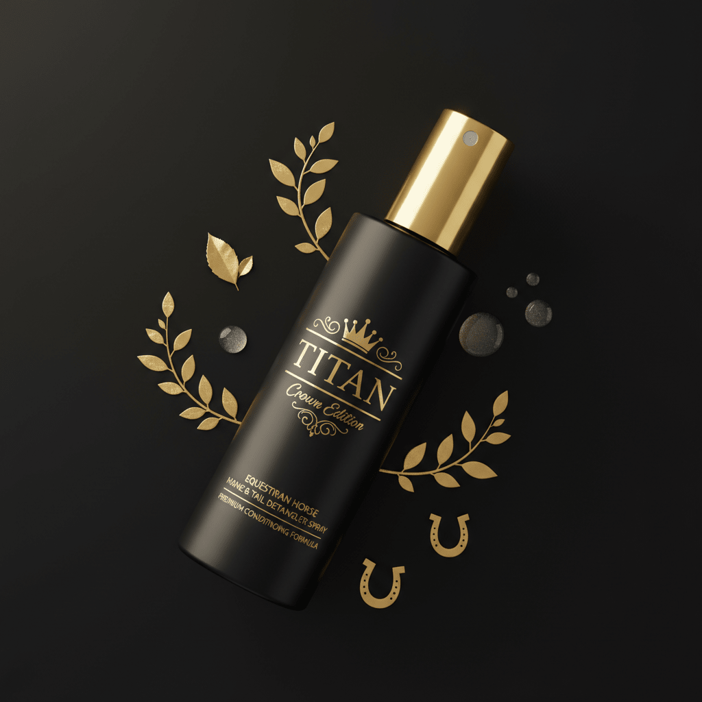 TITAN Crown Edition Equestrian Mane & Tail Detangler Spray