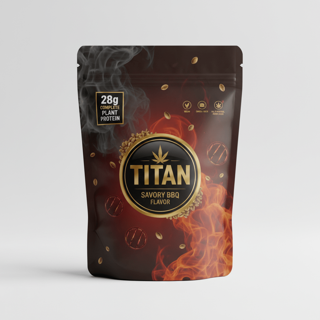 TITAN Hemp Protein Powder - Savory BBQ 28g