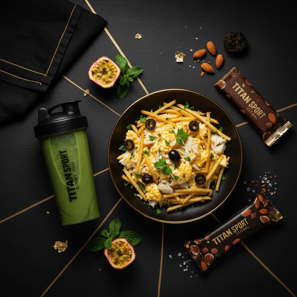 TITAN Crown Portuguese Bacalhau a Bras high-protein fish weekly monthly meal plan bundle