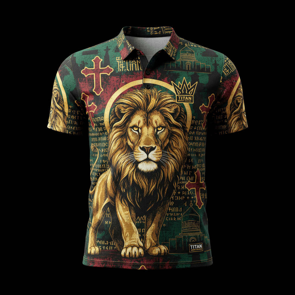 TITAN Abyssinian Lion Henley Crown Edition