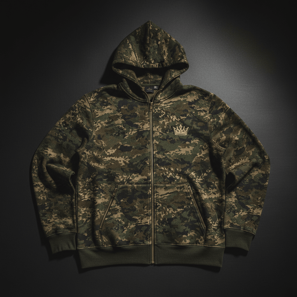 TITAN Crown Zip-Up Forest Camo Crown