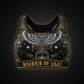 TITAN Women's Sports Bra Warrior Of Light Crown Edition flat lay