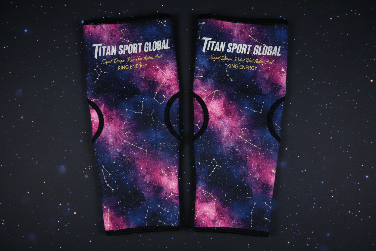 TITAN Pro Knee Sleeves — Galaxy Celestial Design