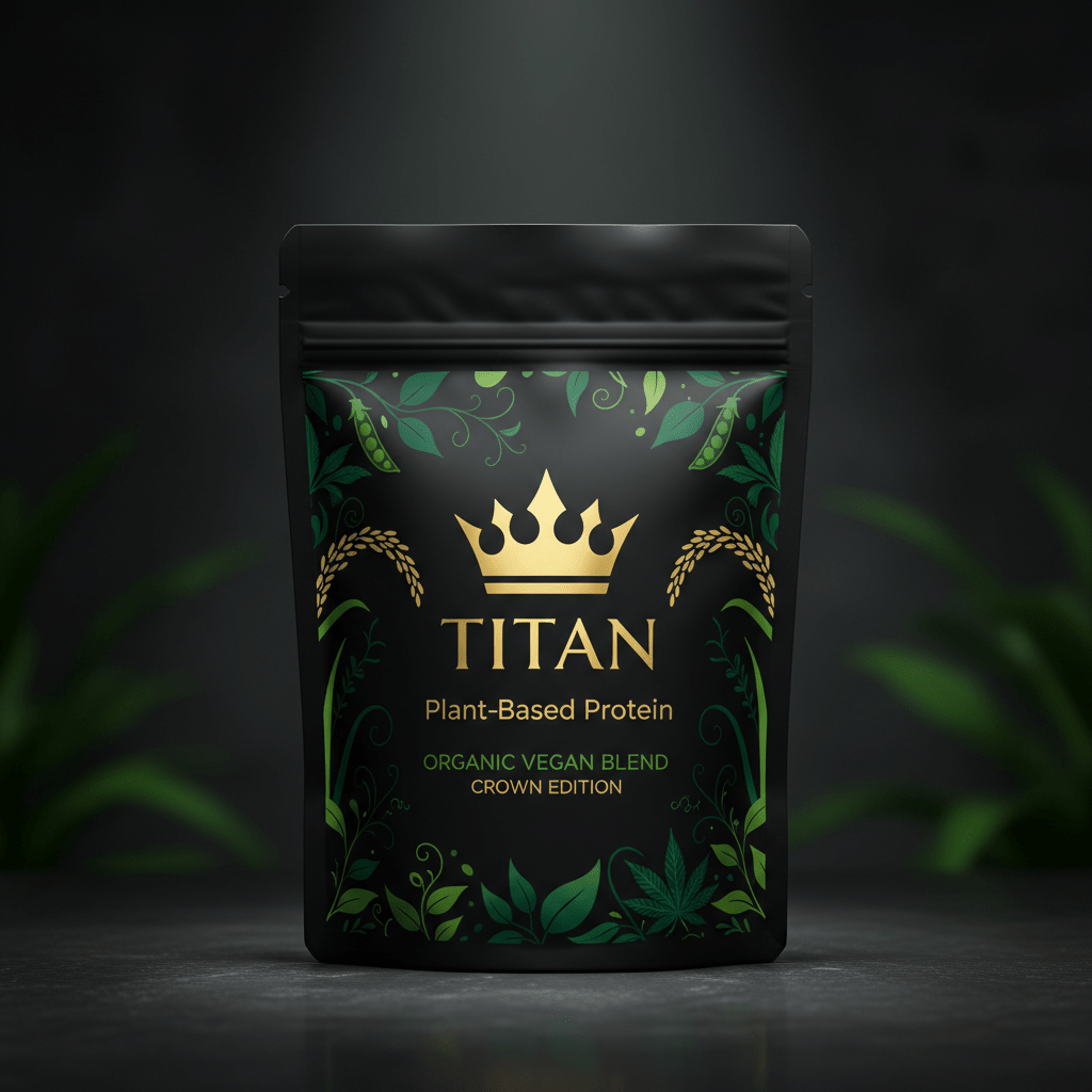 TITAN Plant-Based Protein Organic Vegan Blend Crown Edition - vegan protein supplement