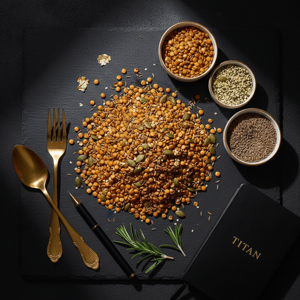 TITAN Roasted Lentil Crunch Snack