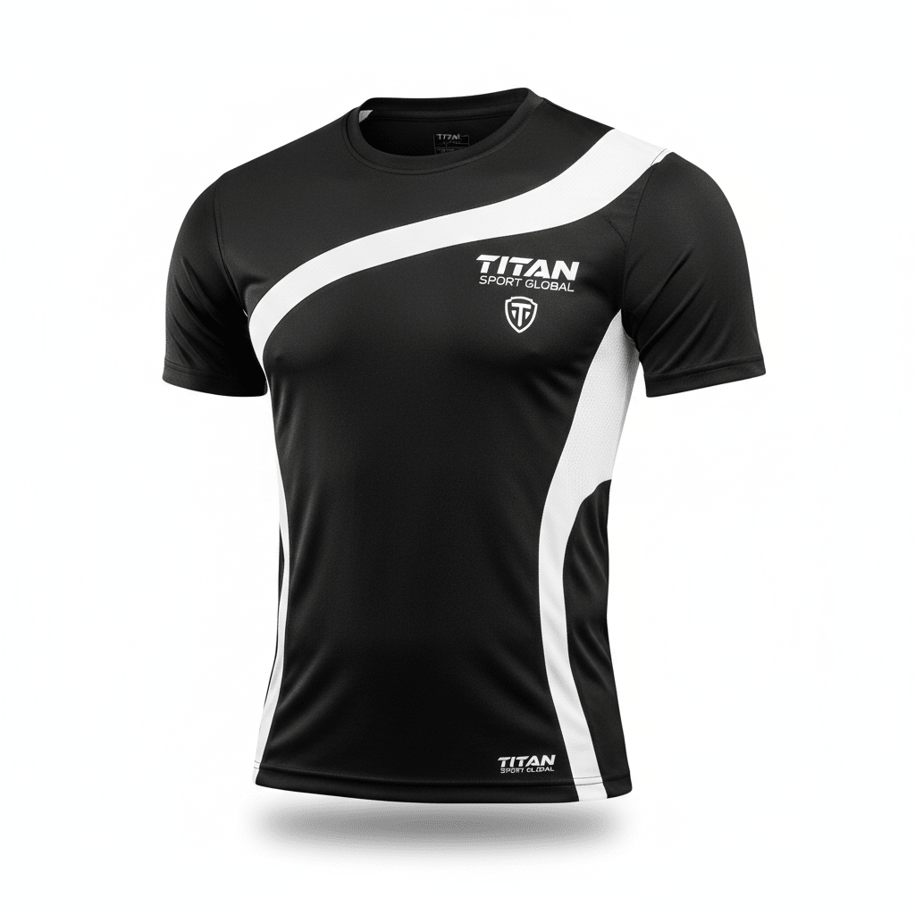 TITAN Black & White Performance Tee - Premium Edition