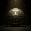 TITAN Pro Indoor Outdoor Basketball Size 7 Black & Gold