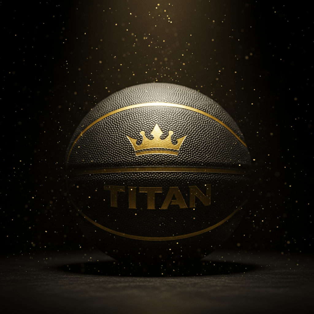 TITAN Pro Indoor Outdoor Basketball Size 7 Black & Gold