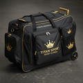 TITAN Crown Edition Cricket Coaching Bag Matte Black Gold