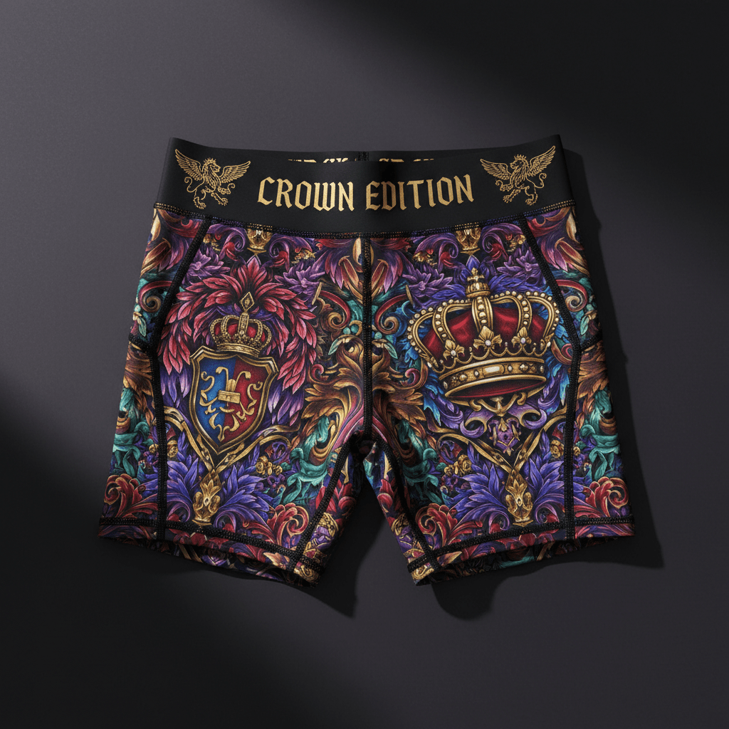 TITAN Crown Edition Women's Tattoo Art Compression Shorts